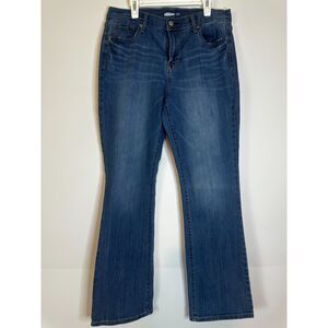Old Navy Women’s Curvy Bootcut Jeans Size 10 Short Dark Wash Denim